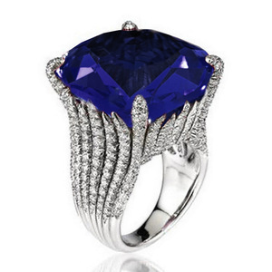 Anello Geometrico Rosso da Donna, Gioiello di Moda Audace, Anello da Dito - Product Image 5