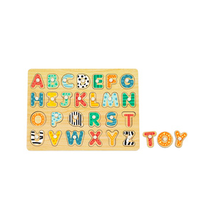 <span class=keywords><strong>In</strong></span> legno lettere inglesi a forma di Puzzle giocattoli colorati educativi Montessori giocattoli 3d <span class=keywords><strong>in</strong></span> legno per bambini Puzzle alfabeto - Product Image 1