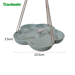 GARDMATE - Bebedero para Pájaros de Fibra de Bambú Ecológico y Resistente al Agua, Tazón de Agua para Aves Silvestres para Balcón, Jardín, Patio, Exterior, Colgante - Product Image 6