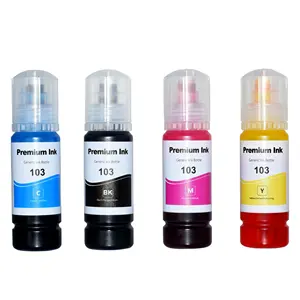 Serbatoio d'inchiostro 103 di colore Premium compatibile alla rinfusa a base d'acqua ricarica inchiostro Dgt per stampante Epson Ecotank L3100 L3150 L1110 L5190