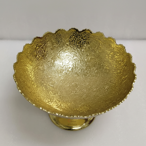 Tazón de chocolate con acabado dorado de aspecto real superventas para hotel y restaurante - Product Image 1