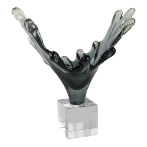 Scultura moderna ispirata alle onde, statua decorativa per casa, ufficio, bagno, pezzo d'arte d'accento. - Product Image 2