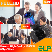 Módulo de Cámara USB ELP 1080P de Alta Velocidad 260fps/120fps/60fps con Lente Gran Angular de 2.9mm CMOS OV4689 Mini Módulo de Cámara para Linux