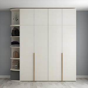 Bedroom Wall Design Wooden Cabinet <strong>Wardrobe</strong> with Mirror Elegant Clothes <strong>Storage</strong> <strong>Solution</strong> - Product Image 6