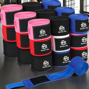 BM Boxing Hand Wraps Breathable Unisex Customizable Elastic Cotton Wrist Straps Protection for MMA Kickboxing Muay Thai Made - Product Image 2