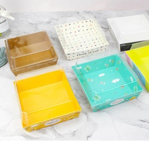 Boîte de cuisson pour desserts en acier inoxydable, emballage de pain, de pain avec fenêtre transparente - Product Image 1