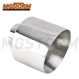 Embout d'échappement universel pour voiture, silencieux modifié, entrée 63mm, <span class=keywords><strong>sortie</strong></span> inclinée 127mm, longueur totale 150mm - Product Image 6