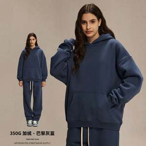 เสื้อฮู้ดดี้ผ้าฟลีซหนานุ่มคุณภาพสูง พิมพ์ลายตามสั่ง สำหรับฤดูใบไม้ร่วงและฤดูหนาว อุ่นสบาย ใส่ได้ทั้งชายและหญิง พรีเมียม ทรงโอเวอร์ไซส์ - Product Image 2