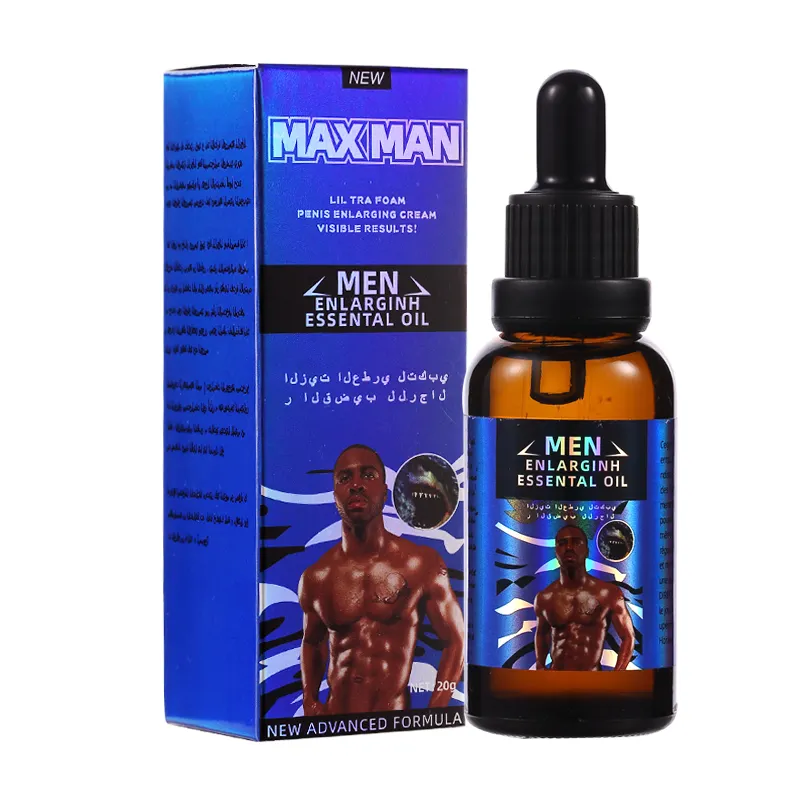 Minyak Pijat Seks Pria Natural Max, Minyak Esensial Badan untuk Perawatan Pria