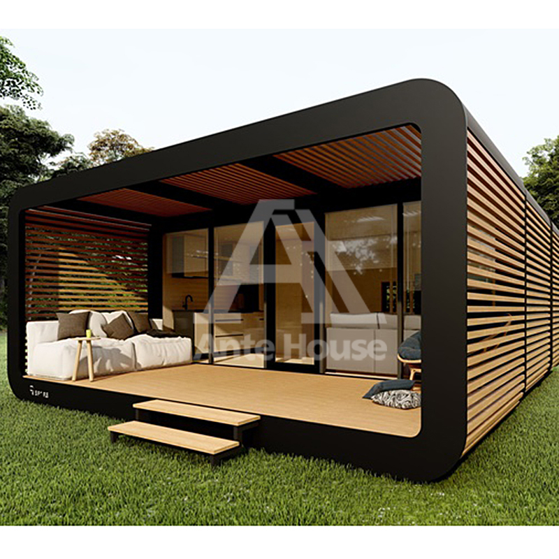 Apple Cabin Container House-Prefab Mobile Tiny Home with Sandwich Panel & Steel Modern Design Fast Install 20ft/40ft Sizes 1