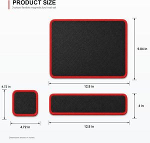 Ensemble de tapis magnétiques flexibles robustes, tapis magnétique pleine surface pour maintenir les vis, les écrous et les outils - Product Image 2