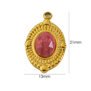 พบกับสร้อยสร้อยหินโรโดโครไซต์ปลอมสำหรับ2024<span class=keywords><strong>ราย</strong></span><span class=keywords><strong>สัปดาห์</strong></span>สีทอง18K หยกสีขาวหยกสีขาวสีแดงหินโมราสร้อยคอ - Product Image 4