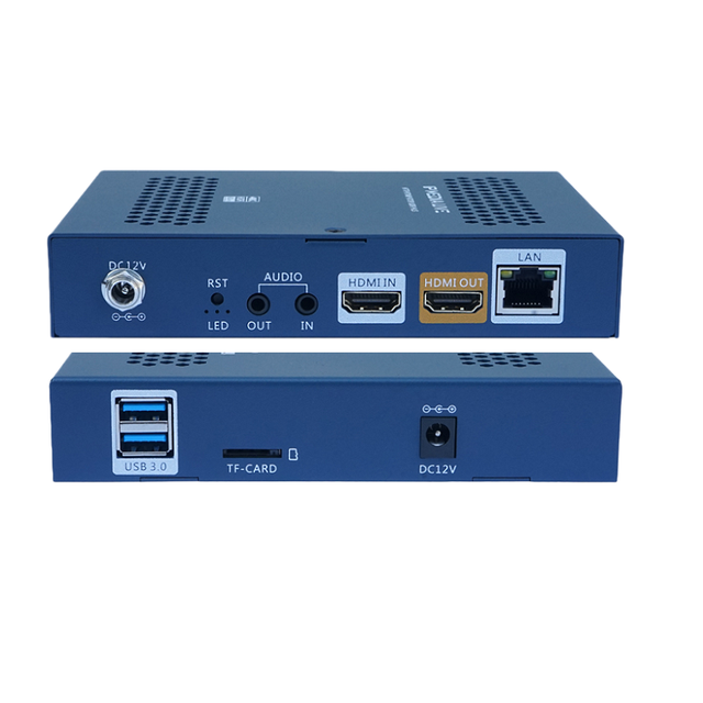 Single Channel 4K H.265 IPTV Encoder 4 Resolutions Output Support HTTP / HLS / RTMP / SRT, for Live Streaming & Web Broadcast