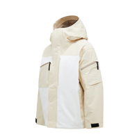 Veste imperméable tendance rétro color-block pour le voyage et les activités de plein air