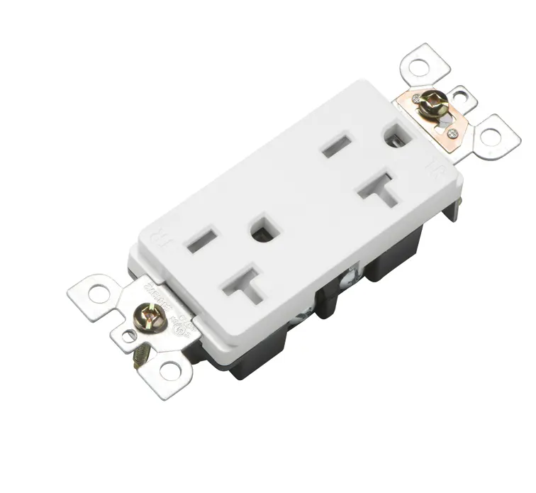 Design Wall Plate Electrical Plugs Panel Mounted Socket Outlet General Purpose Universal New White Box GFCI L14-30 Power Box 20A