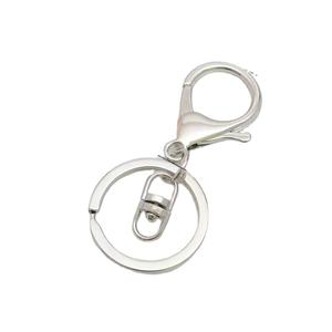 Anneau plat fendu de 30mm, fermoir pince de homard, porte-clés pivotant, boucle avec accessoires et composants de bijoux - Product Image 2
