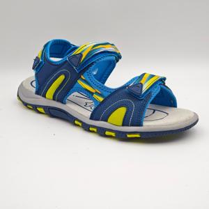 Sandali Estivi per Ragazzi Blu Navy e Gialli - <span class=keywords><strong>Scarpe</strong></span> da Bambino con Velcro, Punta Aperta, Rete Traspirante, <span class=keywords><strong>Suola</strong></span> in EVA Antiscivolo per Esterni - Product Image 2