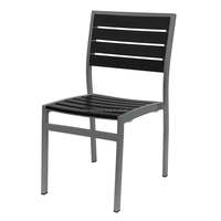 Chaise de salle à manger en bois aluminium teck design moderne et luxueux pour bistrot extérieur restaurant