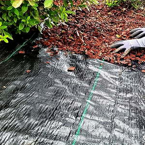 Paillis anti-<span class=keywords><strong>herbe</strong></span> 100 g/m² en agrotextile tissé pour un jardinage écologique - Product Image 3