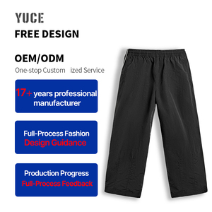 <span class=keywords><strong>Pantaloni</strong></span> Sportivi Classici YUCE Personalizzati, Gamba Dritta, Vestibilità Comoda, <span class=keywords><strong>Pantaloni</strong></span> da Uomo con <span class=keywords><strong>Vita</strong></span> Elastica e Gamba Larga - Product Image 1