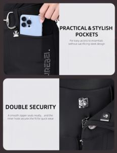 מכנסי רכיבה לנשים בגזרה גבוהה וצמודה, עם סיליקון לאחיזה מלאה, נושמים וגמישים, 67% ניילון + 33% ספנדקס - Product Image 5