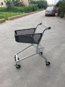 עגלת סופרמרקט מפלסטיק 50 ליטר בסגנון אירופאי, עגלת קניות מפלסטיק 50 ליטר - Product Image 2