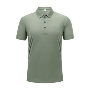 Camiseta Polo de Manga Corta, Color Verde Militar, Poliéster, Uso Diario, Uniformes - Product Image 1