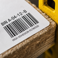 Étiquette autocollante personnalisée pour rayonnage à palettes, vierge, 60x40mm, en papier thermique amovible, finition brillante, pour code-barres et prix