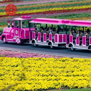 Trenes Eléctricos de Fibra de Vidrio sin Rieles para Niños, Trenes de Atracción para Parques de Diversiones, Precio de Trenes Eléctricos de Lujo sin Rieles para Niños - Product Image 3