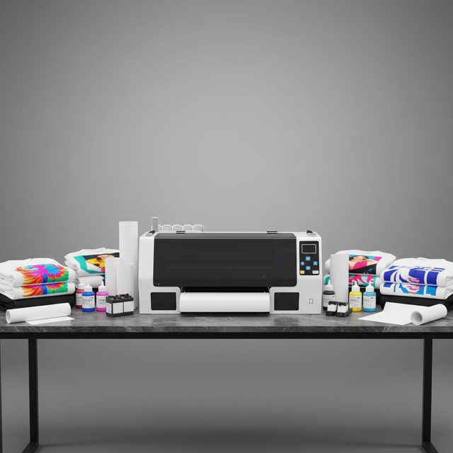 MT COLOR New Digital Full-Automatic A3/A4 DTF Printer Epson Dual Printhead Pigment Ink Stainless Steel 300mm Length Multicolor
