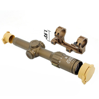 Lunette de visée LPVO DVO FFP illuminée 1-6X24 mm, premier plan focal, avec monture de 30 mm (1,54 po), réticule en forme de fer à cheval gravé sur verre, illuminé