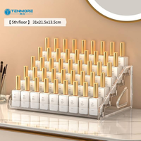 Étagère d'exposition en acrylique multi-tailles (3/4/5/6/7 niveaux) - Organisateur transparent pour bureau et commerce de détail