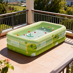 Hot verkopende rechthoekige opblaasbare zwembad voor kinderen, binnen en buiten, groot gezinszwembad, verdikte PVC zwembad - Product Image 2