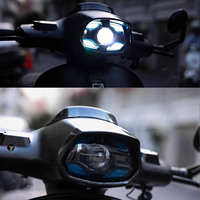 Pour Vespa Sprint 125 150 Primavera 150 PRIMAVERA 125 Nouveau phare LED pour moto, phare avant durable, accessoires LED