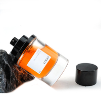 Vente en gros Bouteille vide de luxe atomiseur de parfum 50ml 100ml Bouteille de parfum en verre claire ronde rechargeable avec boîte