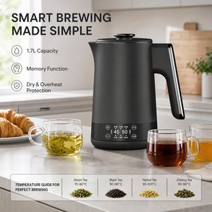 Factory Price 1.7L Portable Kettle With Digital Display 304 Stainless Steel for Home Use Water Boiler Kettle Factory Pr - Product Image 6