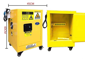 פלדה מגולוונת אש עמיד בפני 240v כלי כוח אחסון ארון 4 שקעים תחנת טעינה pda - Product Image 6