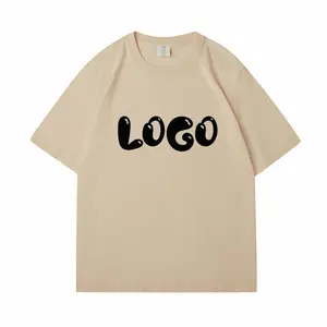 230G Custom Vintage T-Shirts High Quality Blank Oversized Egyptian Cotton T-Shirt Unisex Printed Logo Cotton Plain T Shirt