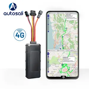 Dukungan pemantauan suara tombol panik SOS alat pelacak waktu nyata untuk mobil sepeda motor truk 4G LTE pelacak mobil GPS GT10