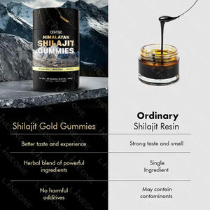 Permen Gummy Shilajit Serat Makanan Shilajit Organik Murni dari Himalaya Suplemen Kesehatan Permen Shilajeet - Product Image 2
