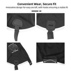 Guêtres imperméables pour la randonnée et le <span class=keywords><strong>trail</strong></span> Running Guêtres élastiques noires avec sangles réglables DWR pour femmes/hommes Chaussures de randonnée - Product Image 3