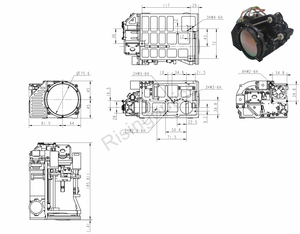 MWIR FL 15-300MM F4.0 soğutmalı sürekli motorlu değişken odaklı <span class=keywords><strong>Zoom</strong></span> objektifi - Product Image 2