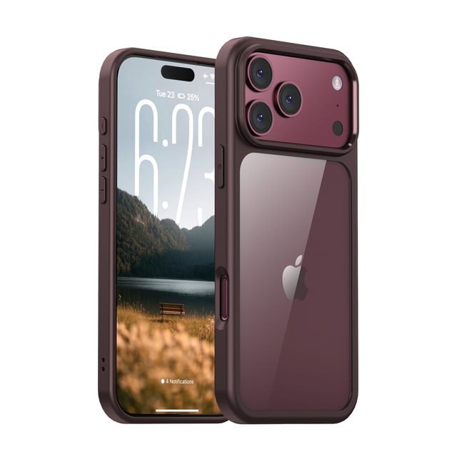 Factory Supplier Hybrid Clear Back Phone Case for iPhone 18 17 Pro Max Colorful TPU Frame Shockproof PC Slim Cover Bumper OEM