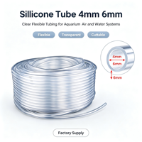 Tuyau en silicone rigide transparent Clscea Aquarium Premium résistant au CO2, service de découpe