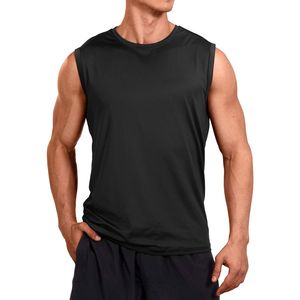 T-shirts en gros de polyester de gymnase athlétique d'entraînement sans manches 100 pour des hommes T-shirts élégants en vrac plaine - Product Image 1