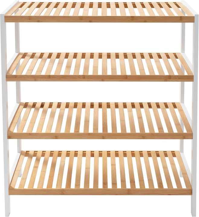 Durable Bamboo Shoe Rack Environmentally Friendly Outdoor Entrance ...