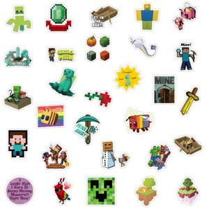 ZY0447C 50pcs mon monde jeu Doodle autocollants étanche déplacer bouteille d'eau autocollant bagages ordinateur portable à la mode autocollants - Product Image 4