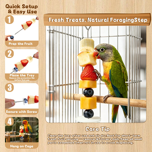Eco-Friendly Geometric Pattern Sporty Style Chewing <b>Toy</b> Bird <b>Toys</b> Swing Ring Ladder Wood Cage Parrot Budgie Lovebird <b>Cockatiel</b> - Product Image 3