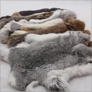 China suppliers new animal fur rabbits pelt unstuffed animal skins wholesale