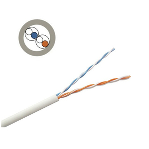 Câble téléphonique non blindé à 2 cœurs 20awg CCA <span class=keywords><strong>CAT</strong></span> 3 CCS Drop Wire Self-Support Black PVC Jacket Outdoor Communication Cable - Product Image 5